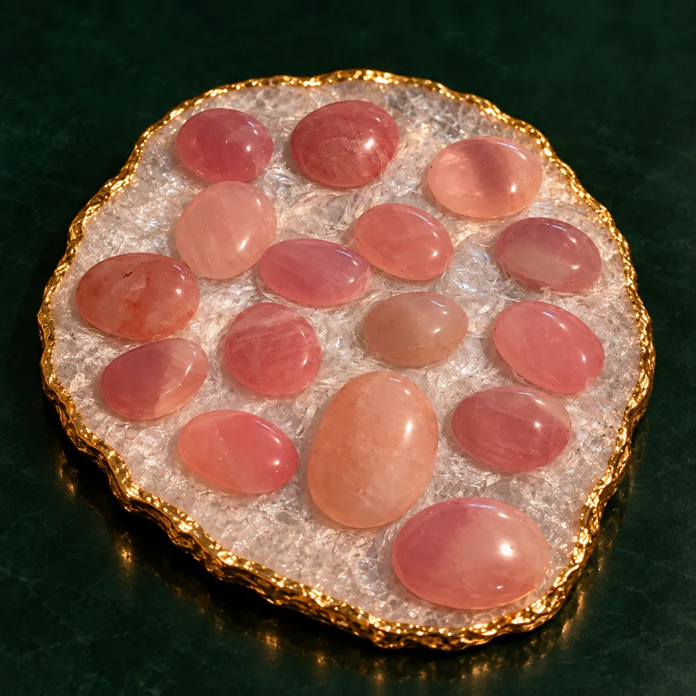 Rose Quartz Palm Stones